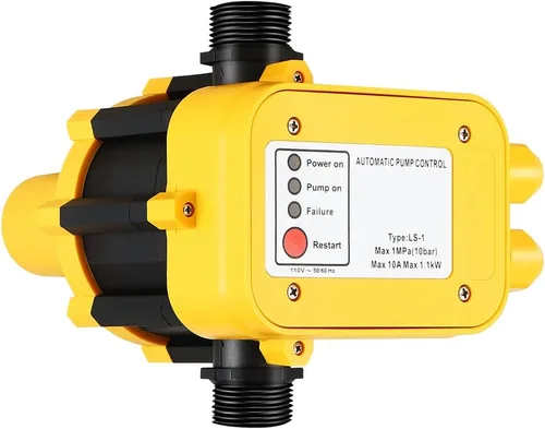 Regulador automático de presión de la bomba de agua, interruptor de presión electrónico 110V, controla el inicio y la parada de la bomba de agua