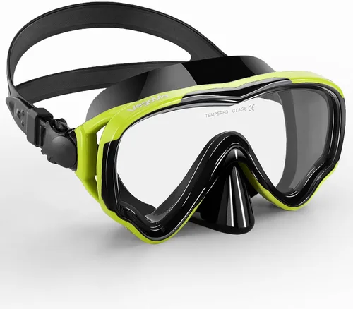 Miniatura 8 de VegoVia Gafas de natación para adultos con cubierta para la nariz, visión amplia transparente de 180°, sin fugas, máscara de buceo, gafas de piscina