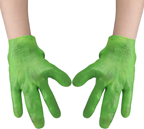 Miniatura 2 de Guantes de alienígena verdes para adultos y niños, accesorios de disfraz de alienígena, guantes de monstruo para adultos para Halloween