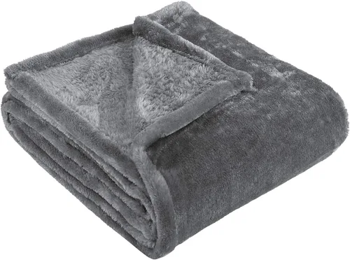 Miniatura 24 de Superior Manta Clásica de Forro Polar Sólido, Gruesa, Acogedora, Mantas Cálidas, Ropa de Cama y Manta de Sofá de Felpa Suave Aterciopelada, Linda