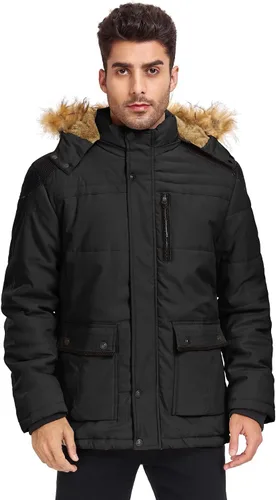 Miniatura 4 de Chaqueta de esquí impermeable de invierno para hombre, abrigo con capucha cálido y resistente al viento