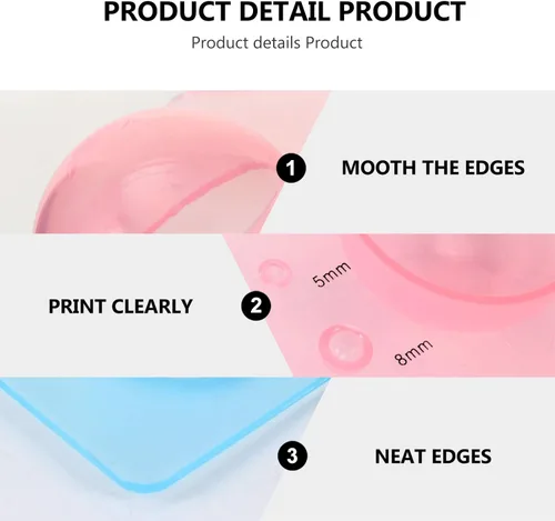 Miniatura 8 de ARTIBETTER 4 piezas de papel Quilling molde plástico Quilling herramientas 3D medias bolas molde para proyectos de manualidades DIY
