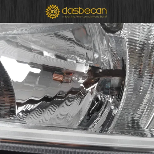 Miniatura 3 de Dasbecan Faros delanteros halógenos con proyector cromado Compatible con Ford Fusion 2013-2016 Conjunto de faros delanteros para lado derecho