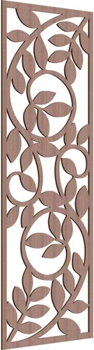 Miniatura 65 de 9 3/8"W x 24 3/8"H x 1/4"T Utica Decorativo Fretwork Madera Paneles de Pared, Abedul
