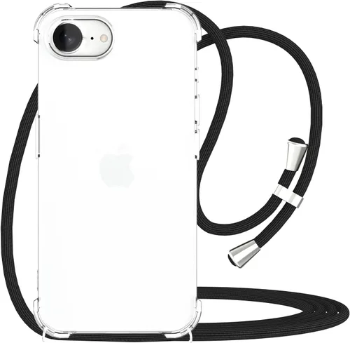 Miniatura 8 de para Google Pixel 6a Funda con Correa Ajustable para Cuello, Hombro y Cruzada Transparente Funda Móvil Duradera, Suave y delgada de Ajuste Perfecto