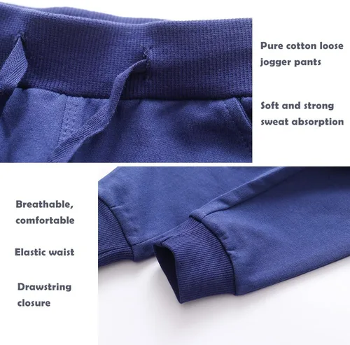 Miniatura 4 de Paquete de 23 pantalones deportivos elásticos con cordón para niños pequeños