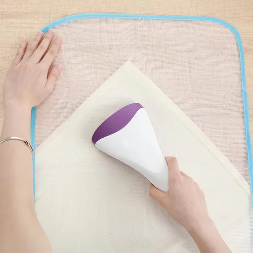 Miniatura 5 de 2 piezas de paño de prensado para tapete de planchado, paño de planchado para proteger la ropa, protector de malla para proteger la ropa