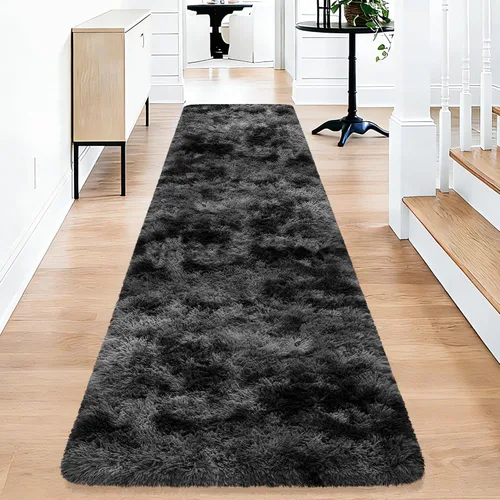 Miniatura 101 de Alfombras de pasillo beige de 2 x 6 pies para dormitorio, sala de estar, alfombra de felpa suave y esponjosa, alfombra de pasillo para pasillos