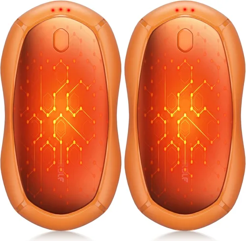 Miniatura 8 de Calentadores de manos recargables, calentadores de manos eléctricos, paquete de 2 con chips inteligentes, calor duradero y seguro, calentador