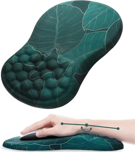 Miniatura 9 de Alfombrilla de mouse ergonómica con reposamuñecas, cómoda alfombrilla de mouse para computadora portátil para aliviar el dolor con base de Mármol