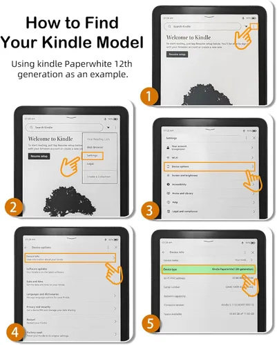 Miniatura 3 de WALNEW Funda para Kindle Paperwhite de 7" de 12ª generación 2024 y Kindle Colorsoft Signature Edition, funda protectora de piel sintética prémium