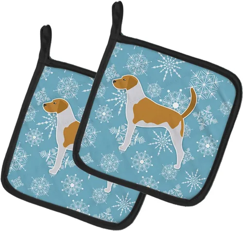 Miniatura 233 de Caroline's Treasures BB3567PTHD - Juego de soportes para ollas de cocina resistentes al calor, almohadillas calientes para cocinar, hornear, Copo