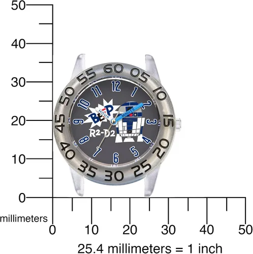 Miniatura 5 de STAR WARS Reloj de profesor de tiempo plástico para niños, reloj analógico de correa de nailon de cuarzo, Azul, Plástico
