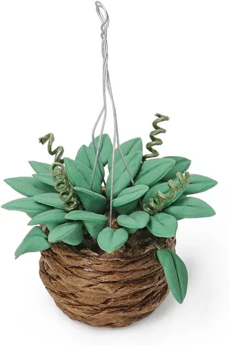 Odoria 1/12 Plantas colgantes en miniatura, mini planta en maceta, accesorios de decoración de casa de muñecas, accesorio para casa de muñecas,