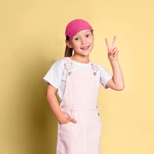 Miniatura 11 de DALIX Gorra plana de algodón, color marrón, náutico, rosa, rojo o blanco, para niños o jóvenes