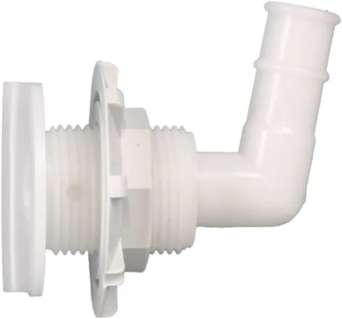 Miniatura 4 de Supra Boat Thru Hull Drain 104531 Codo de plástico blanco de 1 1/4 pulgadas