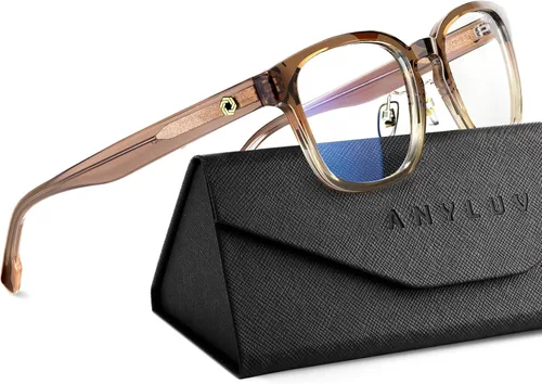 Miniatura 25 de ANYLUV Gafas de luz azul para hombres y mujeres, gafas de juegos de computadora, antifatiga ocular, ligeras, con bloqueo de luz azul