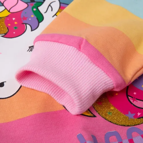 Miniatura 52 de Sudaderas para niñas pequeñas, cuello redondo, sin botones, de manga larga, para invierno, casual, ropa 2T-7T, Dinosaurio