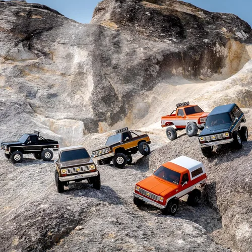 Miniatura 8 de BEEZRC FMS 1/24 FCX24S Chevy K5 Blazer S RC Crawler, con licencia oficial RC Rock Crawler, camioneta RC SUV 4WD 2.4GHz Hobby RC modelo, 5.0 mi/h