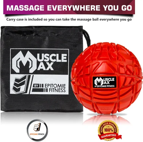 Miniatura 3 de Bola de Masaje Muscle Max - Bola de Terapia para Masaje de Puntos de Activación - Masajeador de Tejido Profundo para Liberación Miofascial - Bola