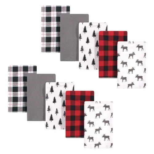 Miniatura 246 de Hudson Baby - Paños unisex de franela de algodón para bebé, bosque, talla única