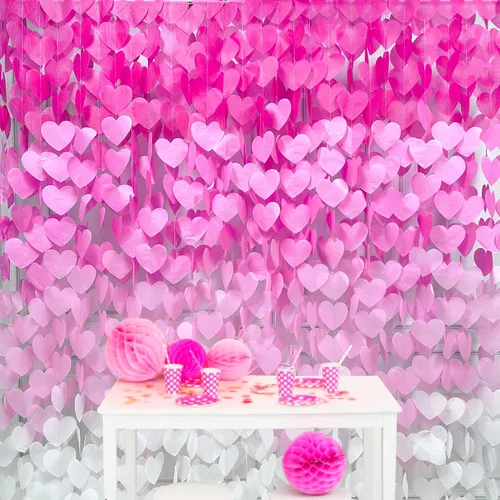 Miniatura 20 de Decoración para fiestas: telón de fondo amarillo degradado y papel de seda para cumpleaños, baby shower y más