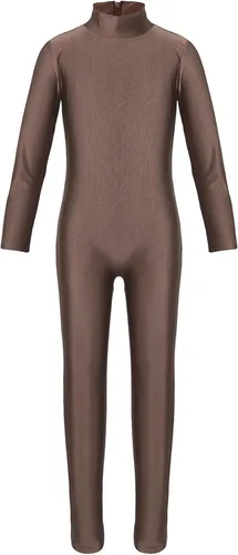 Miniatura 33 de Body de manga larga para niños y niñas, con cuello alto, cuerpo completo, leotardo de gimnasia