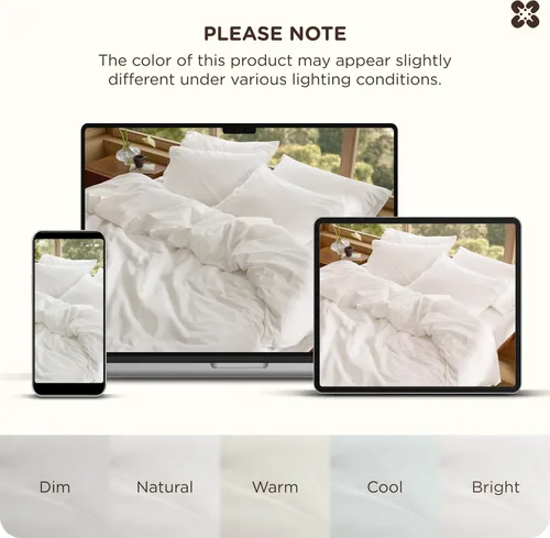 Miniatura 9 de Bedsure Funda de edredón de algodón tamaño individual – Funda de edredón de lujo con tejido slub 100% algodón con una textura similar al lino, ropa