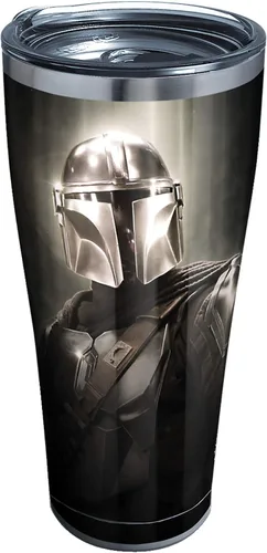 Miniatura 11 de Tervis Traveler - Vaso aislado de triple pared cromado The Mandalorian de Star Wars mantiene las bebidas frías y calientes, 20 onzas, acero