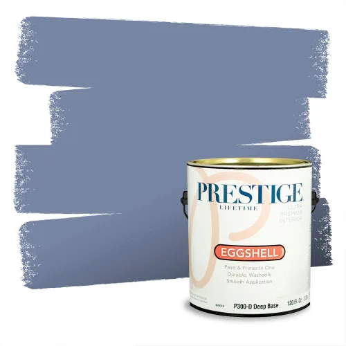 Miniatura 1265 de Pintura Exterior + imprimación PRESTIGE, todo-en-uno, 1 galón, acabado mate, color comparable al Valspar* Royal Gray* VS151-Gris real