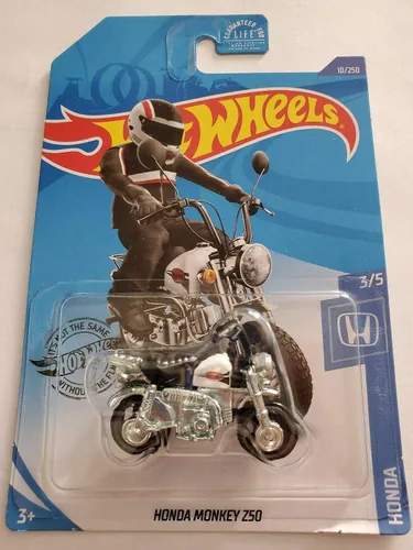 Hot Wheels Honda Monkey Z50 2020, blanco 10/250