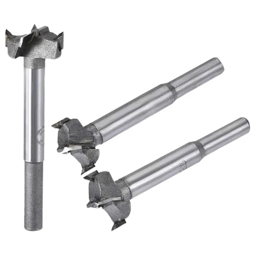 Miniatura 5 de uxcell Forstner - Brocas de taladro para madera, 0.906 in, 0.945 in, 0.984 in de diámetro, sierra de agujero de carburo, punta de acero de aleación
