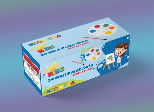 Miniatura 4 de Bedwina - Paquete de 24 juegos de paletas de acuarela de 5 colores lavables y pincel para dar como recuerdos de fiestas, premios para niños