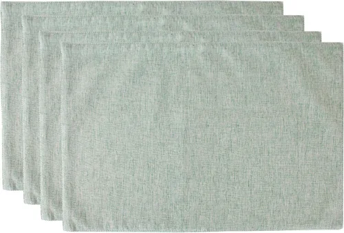Miniatura 10 de Fennco Styles Classic Woven Textile - Manteles individuales decorativos de 12 x 18 pulgadas, juego de 4 manteles individuales de mesa color crudo