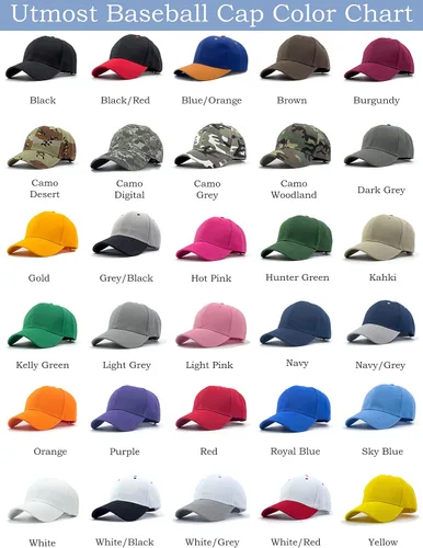 Miniatura 5 de Utmost Gorra de béisbol estructurada con cierre ajustable, sombrero de rendimiento para actividades al aire libre y bordado personalizado