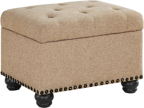 Miniatura 10 de Convenience Concepts Designs4Comfort 5th Avenue - Otomana tapizada de almacenamiento de 24 pulgadas, taburete y asiento contemporáneo con tapa