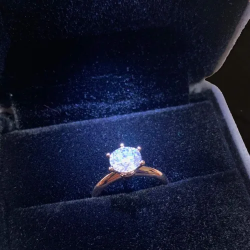 Miniatura 5 de GBYAN Velvet Ring Box with LED Light Jewelry Display Gift Box for Proposal,Engagement, Wedding