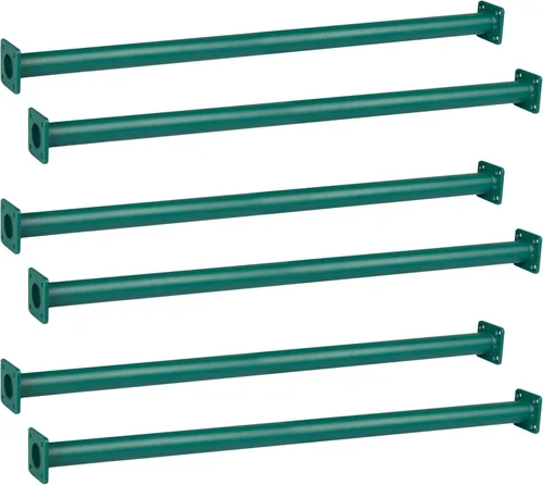 Miniatura 10 de Barcaloo Barras de mono de 30 pulgadas para equipo de patio trasero y accesorios para casa del árbol, paquete de 6 barras de mono azul