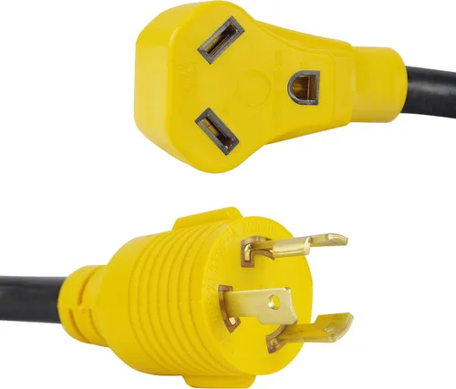 Miniatura 6 de Cable adaptador de generador RV de 3 clavijas, NEMA L5-30P a TT-30R, adaptador de generador a RV de 30 amperios y 125 V con cable SJTW 10/3 de 1