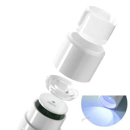 Miniatura 8 de Secador de uñas portátil de 3 W, lámpara LED de curado de gel UV para secado rápido, lámpara de uñas de mano recargable por USB con mango