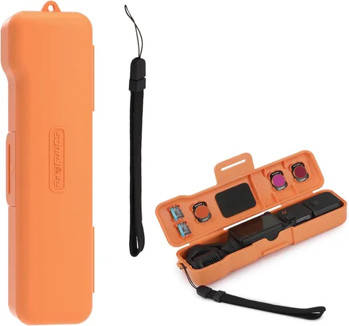 Miniatura 9 de Funda protectora con cordón compatible con Osmo Pocket 3 Funda de protección completa de plástico, funda de transporte de viaje para bolsillo 3 Azul