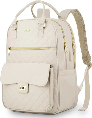 Miniatura 8 de Mochila Bolso para mujeres, linda mochila escolar para adolescentes con compartimento para laptop, mochila acolchada elegante para computadora