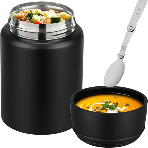 Miniatura 2 de Aimsnk Termo de sopa de 17 onzas para comida caliente para niños, tarro de comida aislado, contenedor térmico de almuerzo de comida caliente