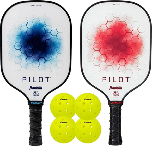 Franklin Sports Pala de Pickleball - Raqueta Oficial de Pickleball de EE. UU. (USAPA) Aprobada de Núcleo de Polipropileno Pilot - Raqueta Pro Ligera