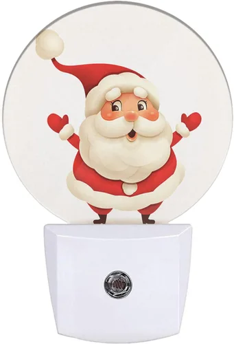 Miniatura 12 de Lindo muñeco de nieve luz nocturna de muñeco de nieve de Navidad de invierno enchufable luz nocturna con sensor automático iluminación LED