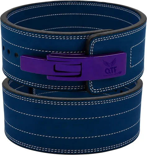 Miniatura 15 de QTF 'S - Cinturón de palanca para levantamiento de pesas para hombres y mujeres, hecho de cuero grueso, cinturón de entrenamiento de gimnasio, ideal