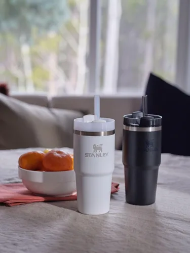 Miniatura 5 de STANLEY Quencher H2.0 FlowState - Vaso térmico de acero inoxidable con aislamiento al vacío, vaso con tapa y pajita para agua, té o café helado