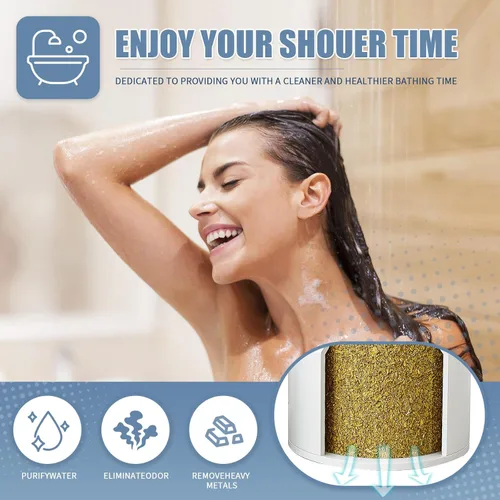 Miniatura 6 de Paquete de 3 filtros de repuesto para cabezal de ducha JOLIE, compatible con cartucho de filtro de ducha JOLIE, reduce el cloro, metales pesados e 3