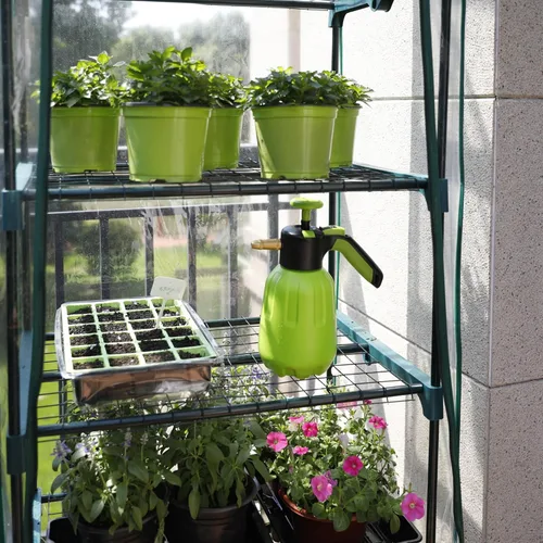 Miniatura 6 de Worth Garden - Invernadero portátil para interiores y exteriores, para plantas y jardinería, con tapa y puerta con cremallera enrollable Cubierta