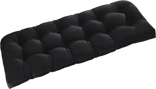 Miniatura 9 de downluxe Cojín de banco para exteriores para muebles de patio, cojines impermeables capitonados extra rellenos para columpio de porche, cojines